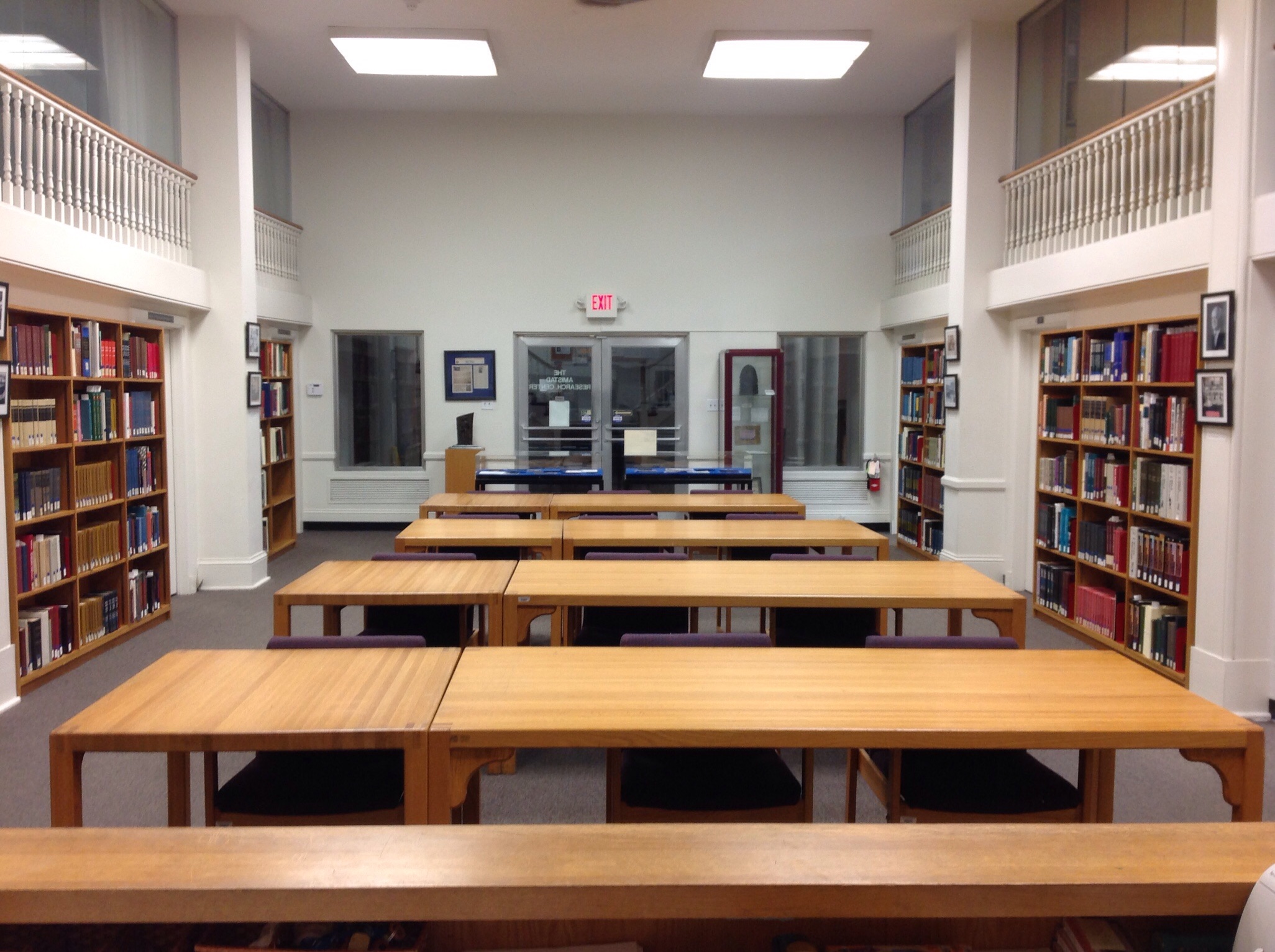 The reading room at the Amistad Research Center