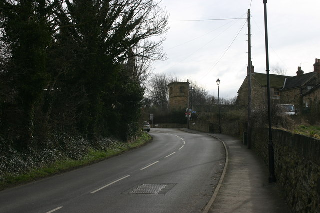 File:B6090 junction at the western edge of Wentworth village - geograph.org.uk - 1225158.jpg