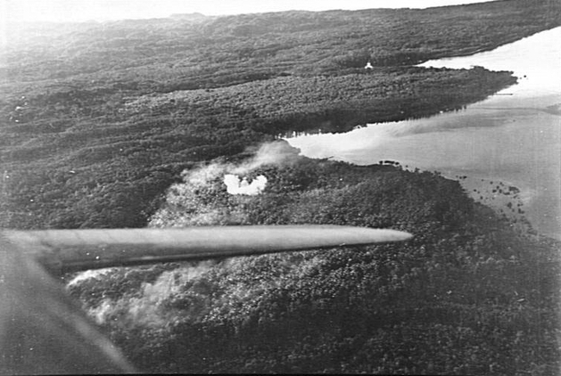 File:Bomb strike on Choiseul Island in 1944.jpg