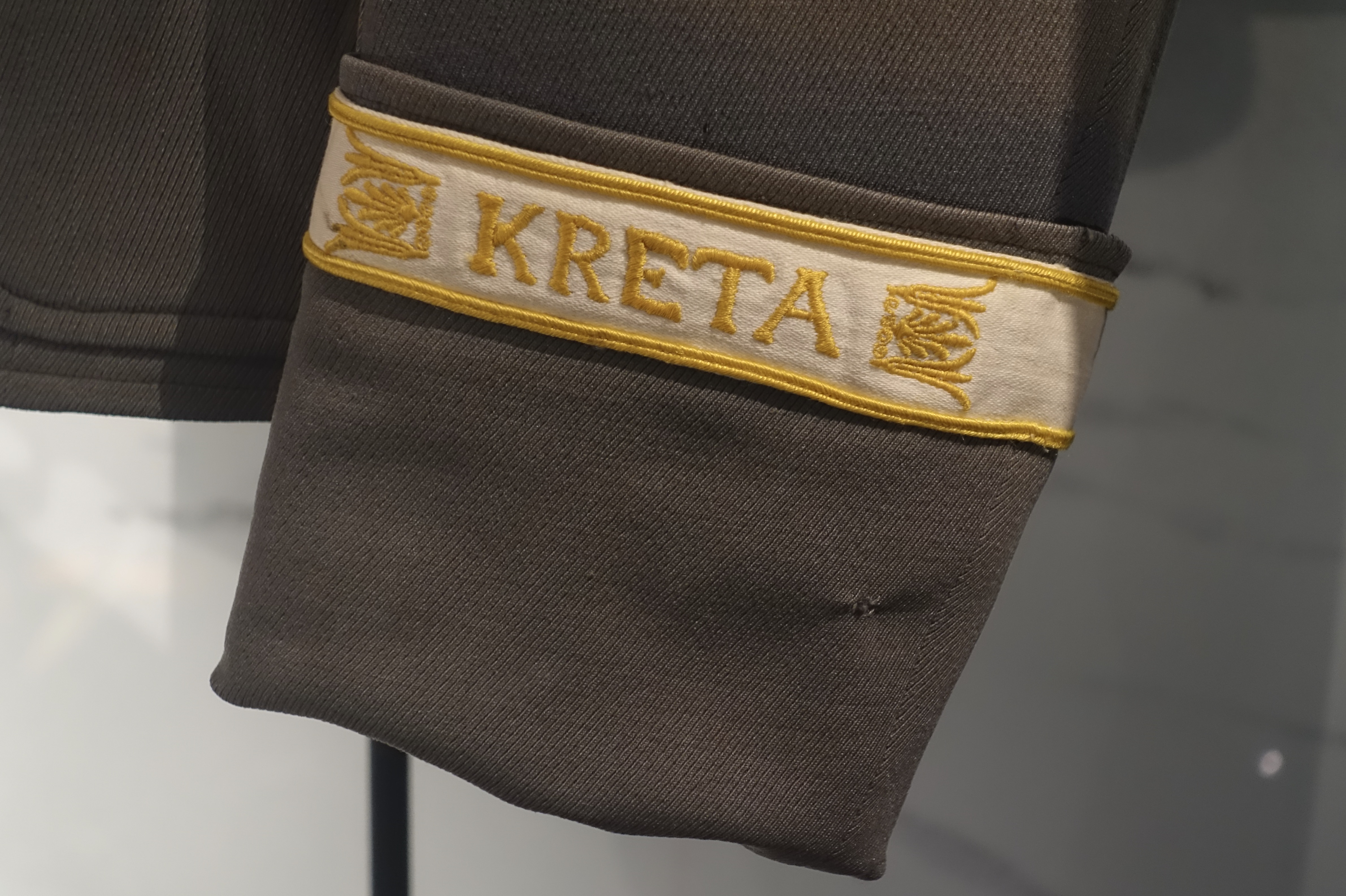WWII GERMAN LUFTWAFFE TUNIC SLEEVE EMBROIDERED CUFF TITLE-AFRIKA KORP