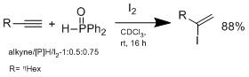 Ogawa's group Hydroiodation method with I2/hydrophosphine Hydroiodation with I2 and hydrophosphine.jpg