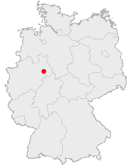 Staðsetning Paderborns