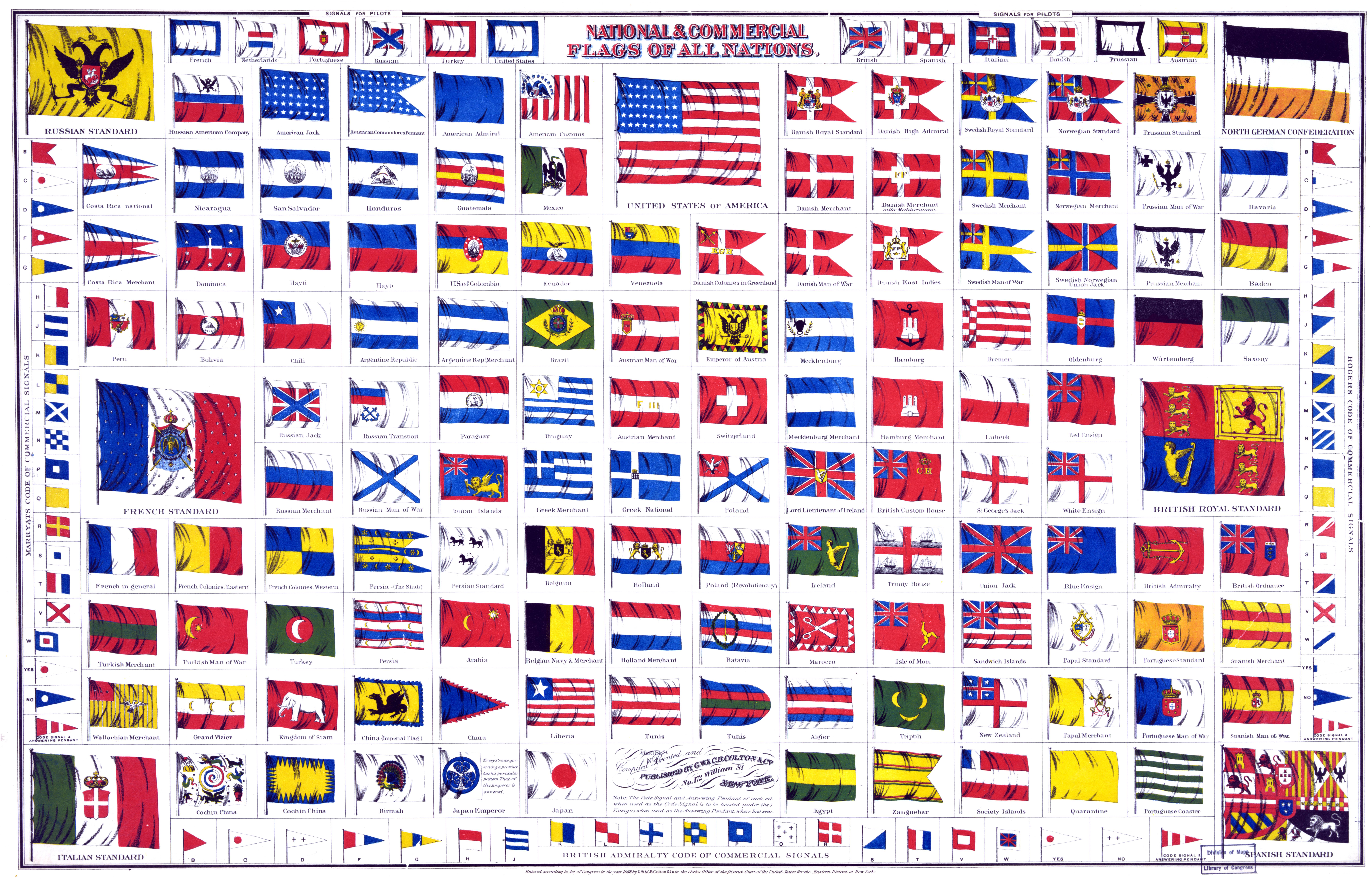 Fichiernational And Commercial Flags Of All Nations 1868 — Wikipédia