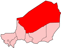 Poziția regiunii Agadez