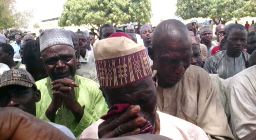 Parents of some of the victims of the 2014 Chibok kidnapping mourn their losses.