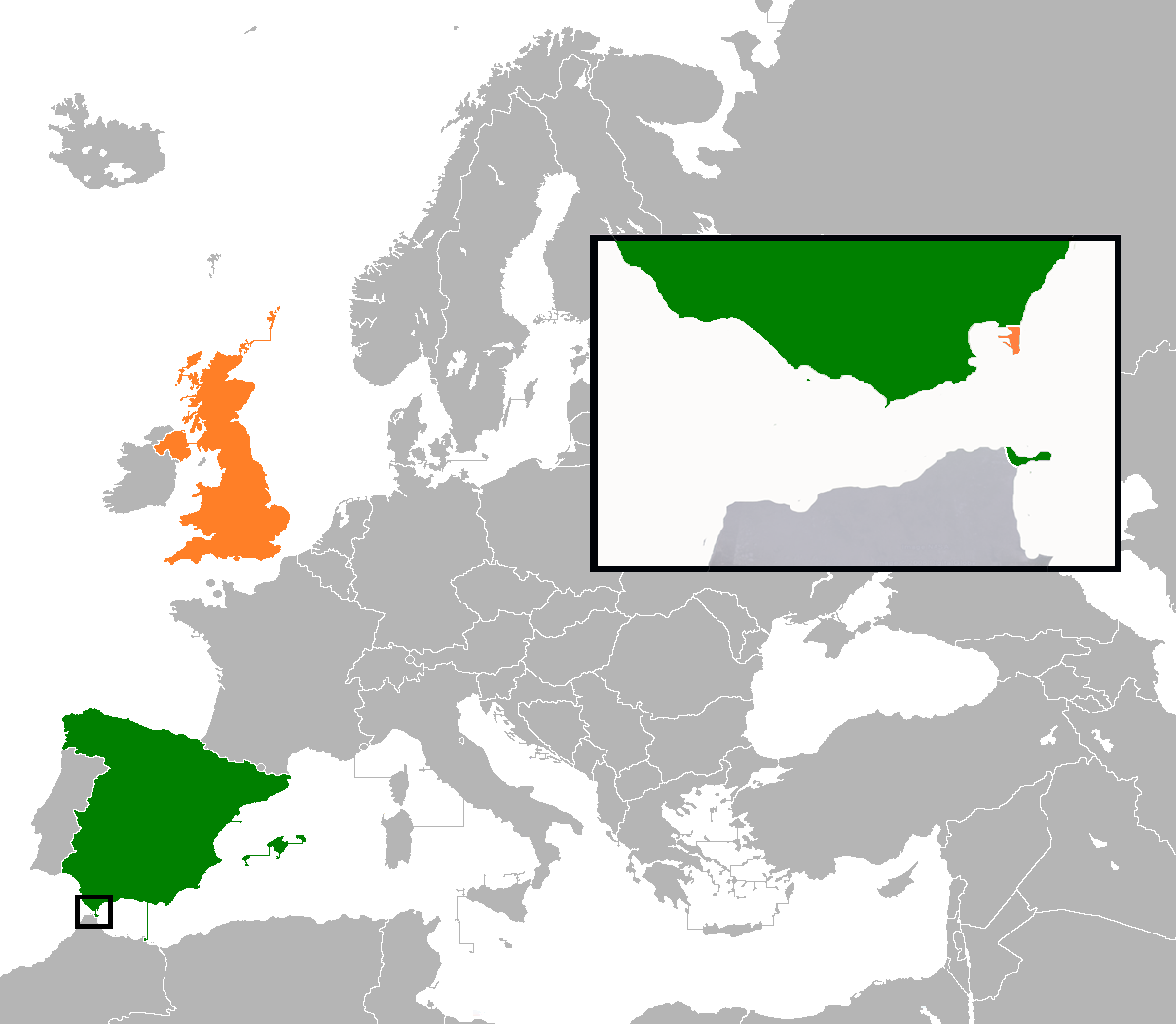 Cuando el Reino Unido invadió España