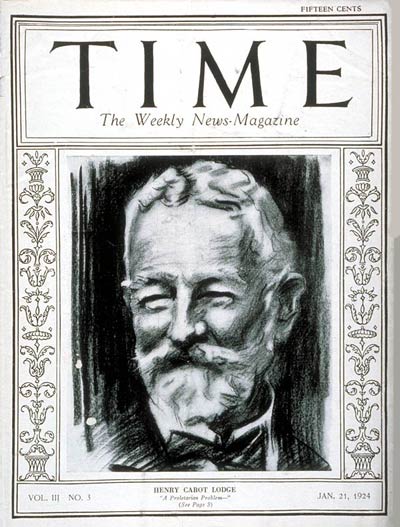 Time Cover, January 21, 1924