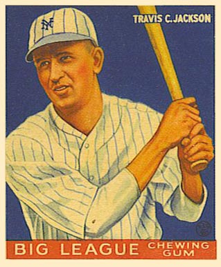Jackson's 1933 Goudey baseball card