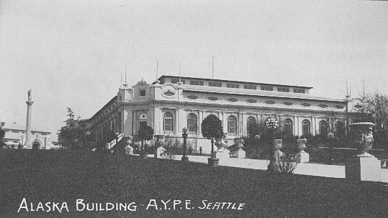File:Alaska Building and Monument to the left, Alaska-Yukon-Pacific-Exposition, Seattle, Washington, 1909 (AYP 999).jpeg