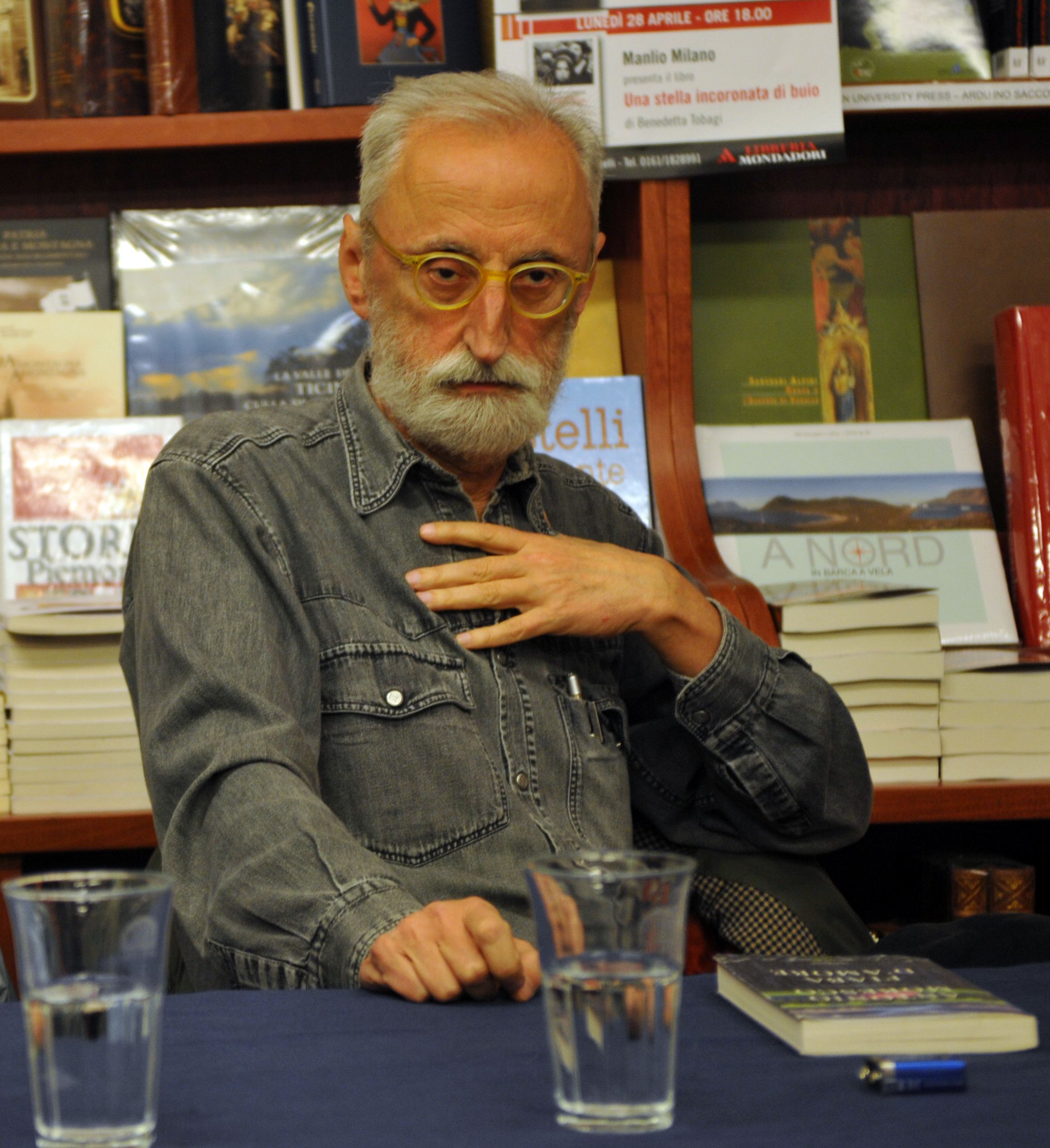 Antonio Moresco en una presentación en 2014.