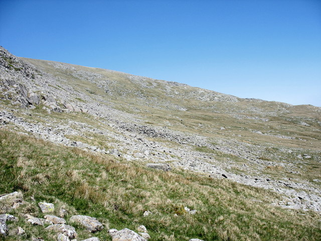 File:Boulder fields above the source of Afon Bodesi - geograph.org.uk - 425951.jpg