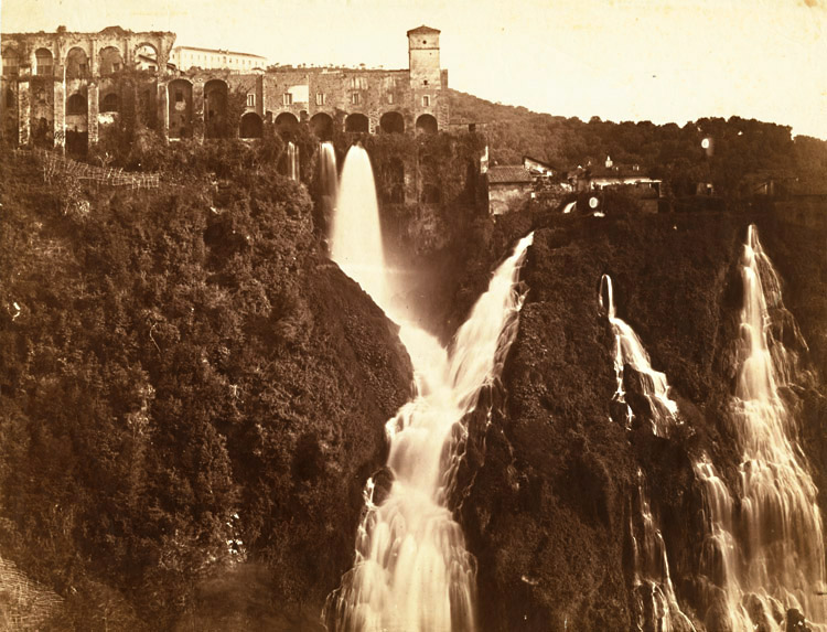 File:Dovizielli, Pietro (1804-1885) - Cascate delle ferriere, Tivoli - (esposta nel 1855).jpg