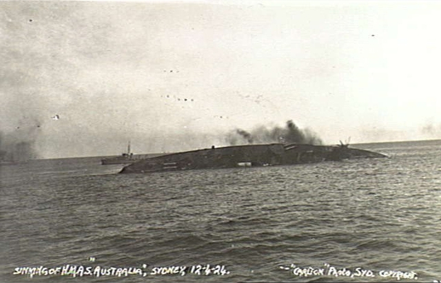 File:HMAS Australia sinking 12 April 1924 AWM 300256.jpeg