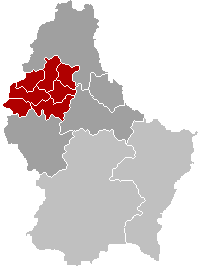 Location of the Wiltz canton