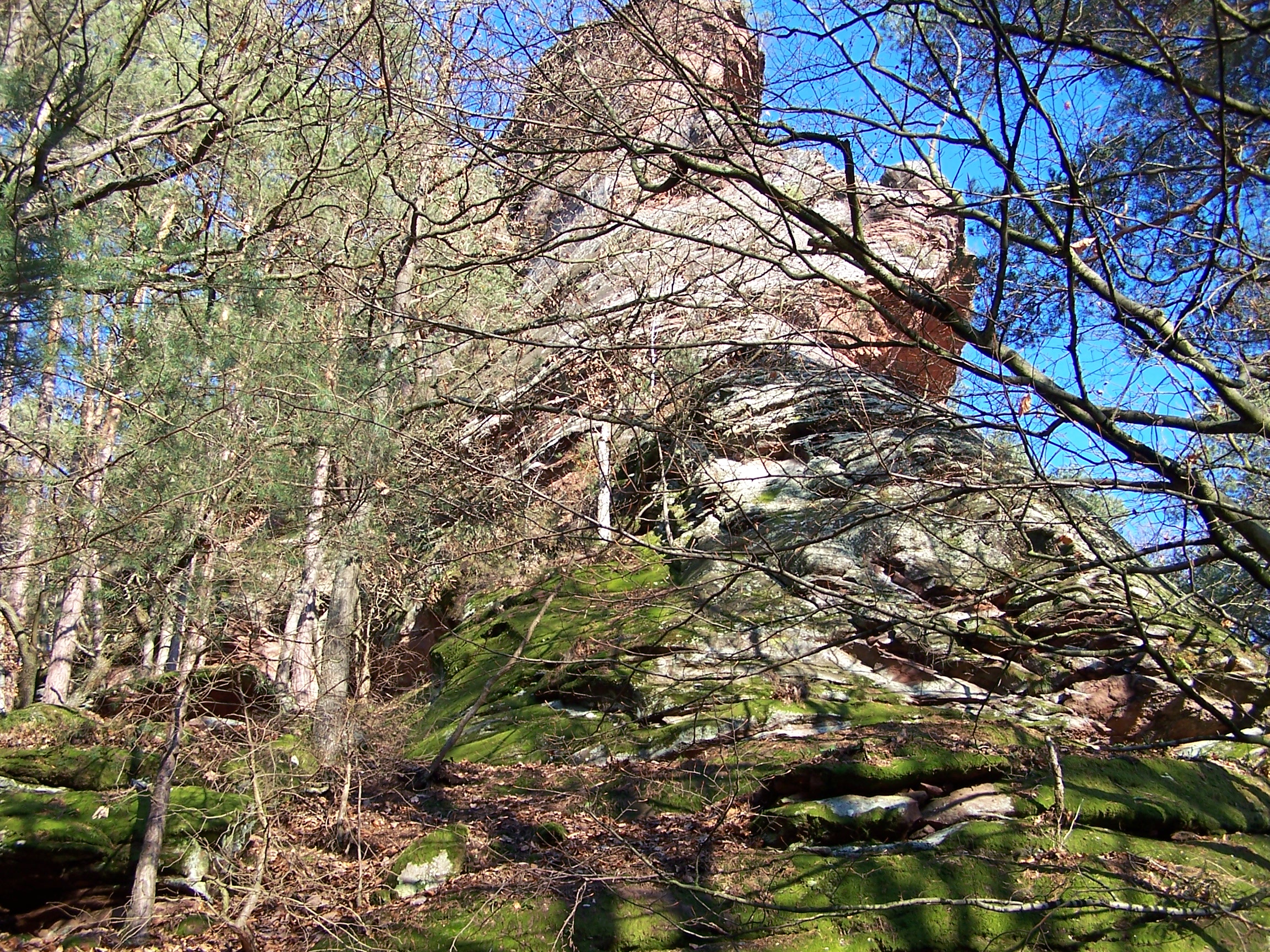 Kostenfels über der Villa Buchmann