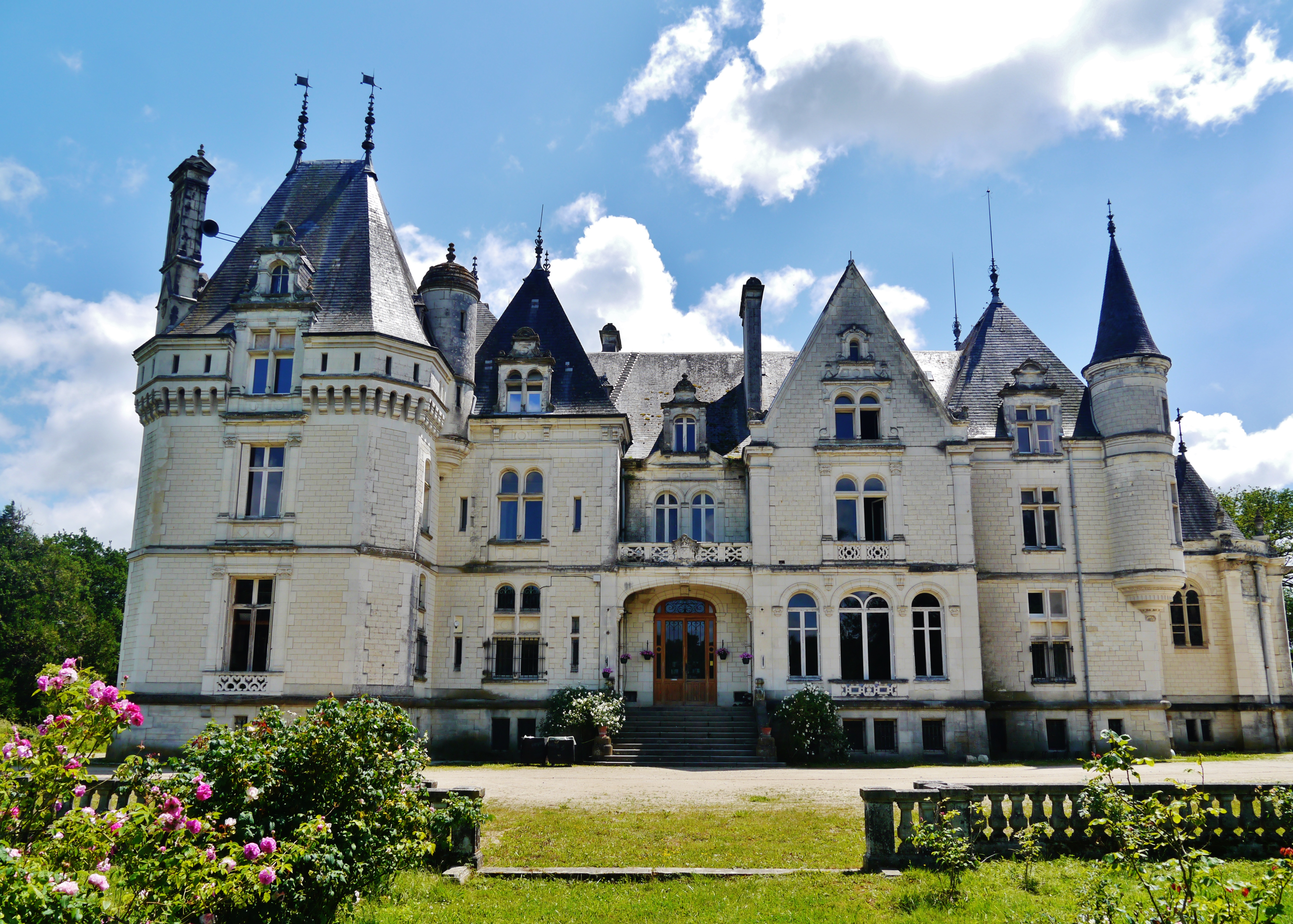 Hare Krishna Temple in Lucay-Le-Male, France Editorial Photography