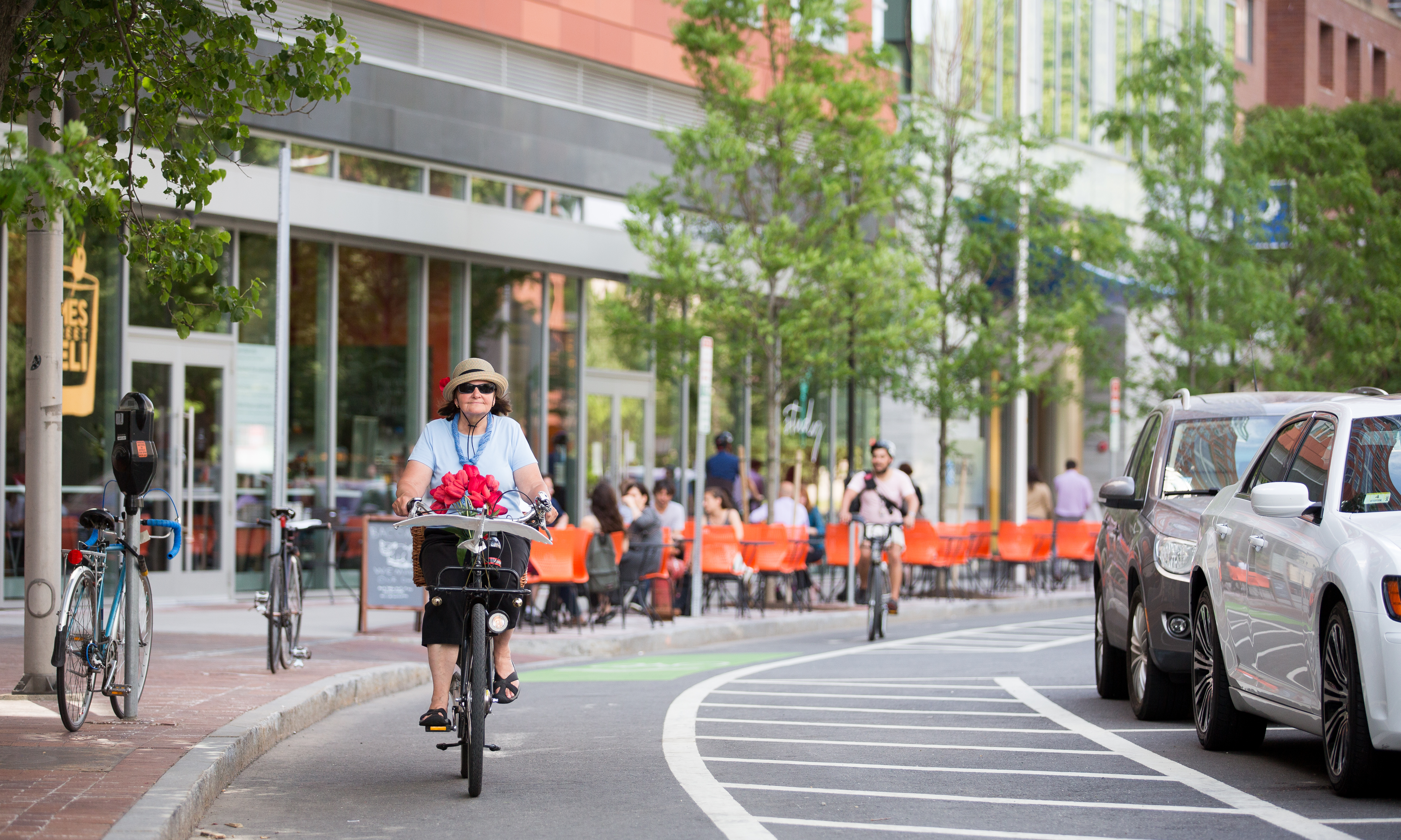 the bike lane