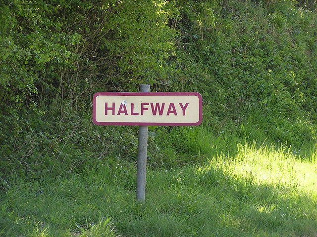 File:Sign, Halfway - geograph.org.uk - 405720.jpg - Wikimedia Commons