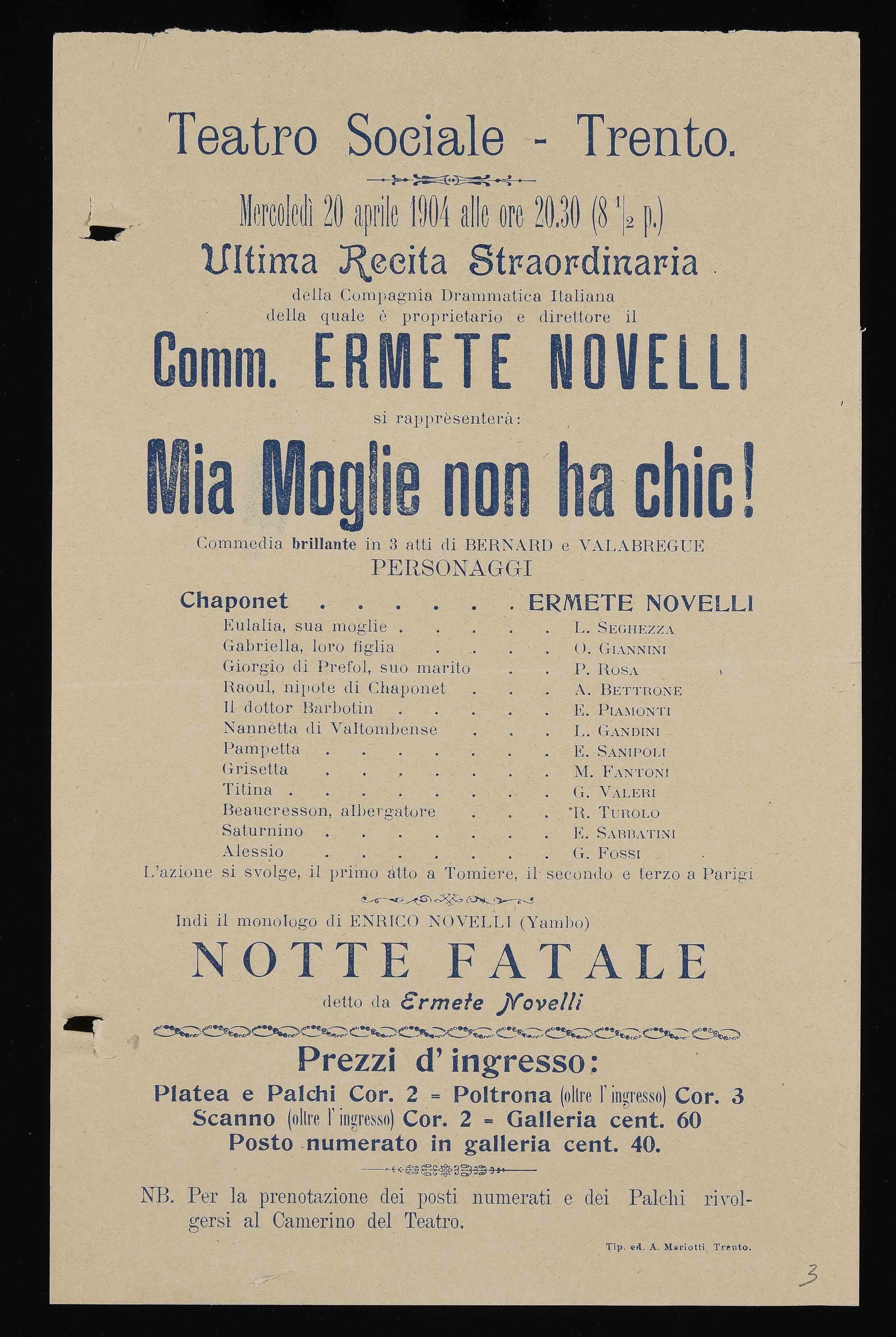 File Teatro Sociale Trento Mercoledi Aprile 1904 Alle Ore 30 8 P Jpg Wikimedia Commons