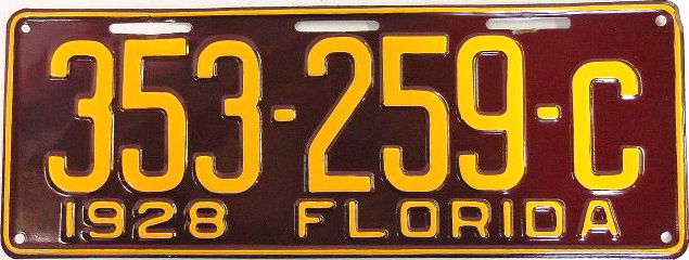 File:1928 Florida license plate.png