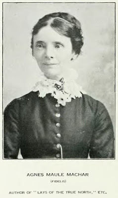 Photo of Agnes Maule Machar (a.k.a. Fidelis) taken from Canadian Singers and Their Songs, compiled by Edward S. Caswell (Toronto: McCleland & Stewart, 1919).