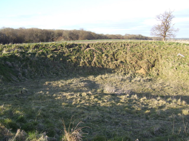 File:Earth works at the site of St. Mary's church, Caldecote - geograph.org.uk - 518396.jpg