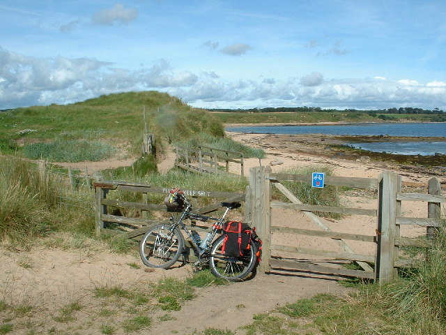 File:Footbridge at Lowsteads Links - geograph.org.uk - 126969.jpg