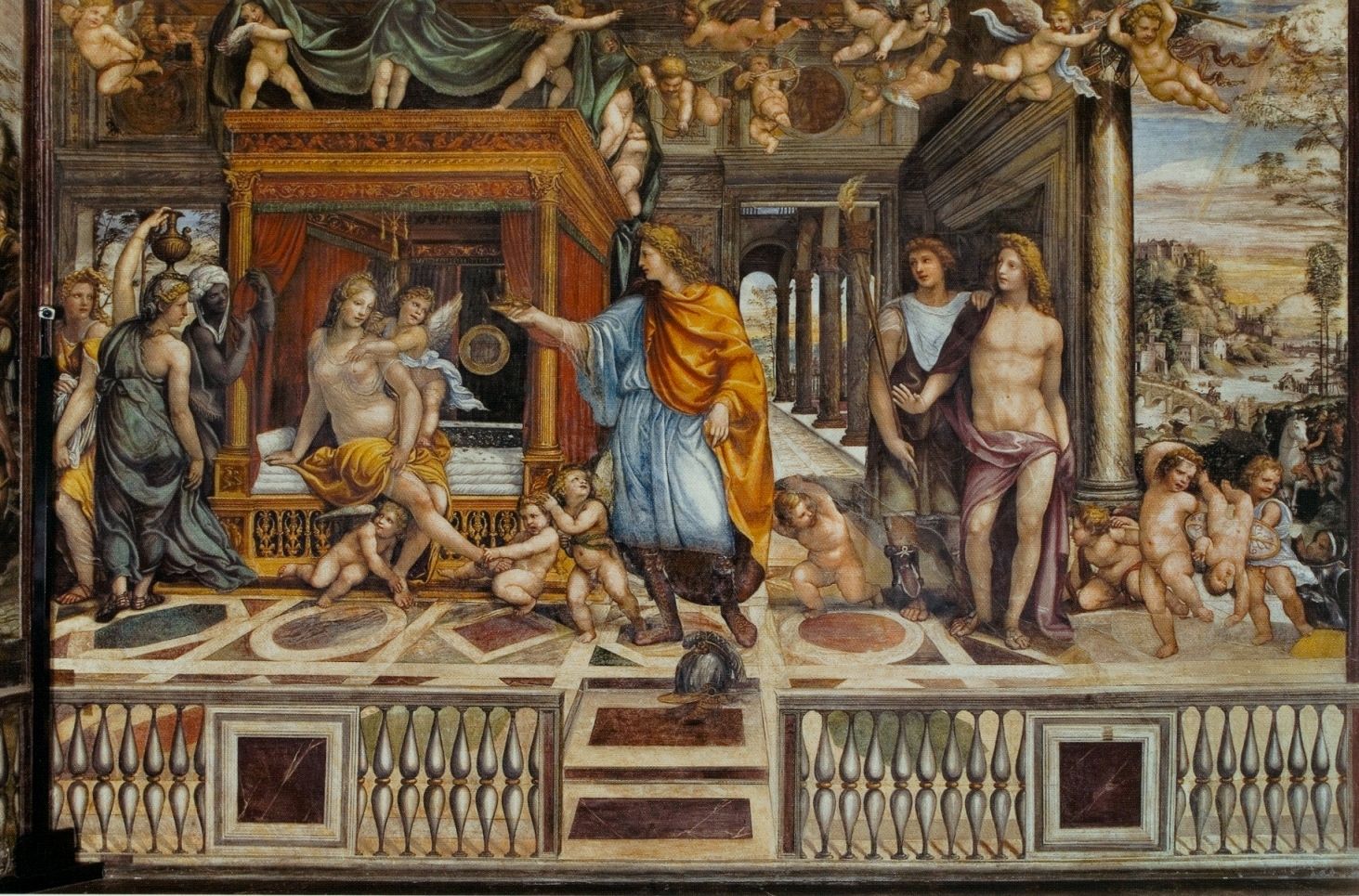 Il Sodoma, Wedding of Alexander and Roxane, c. 1517, fresco, 370 x 660 cm, Villa Farnesina, Rome

