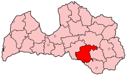 <span class="mw-page-title-main">Jēkabpils District</span> District of Latvia