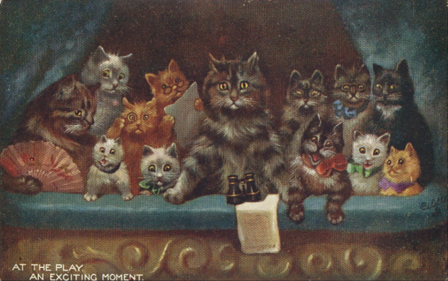 Cats at Play by Louis Wain Art Print
