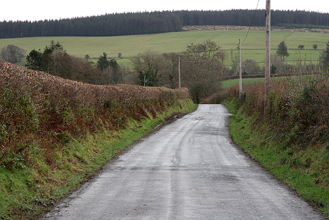 File:Minor road heading for Banc Du - geograph.org.uk - 1067048.jpg