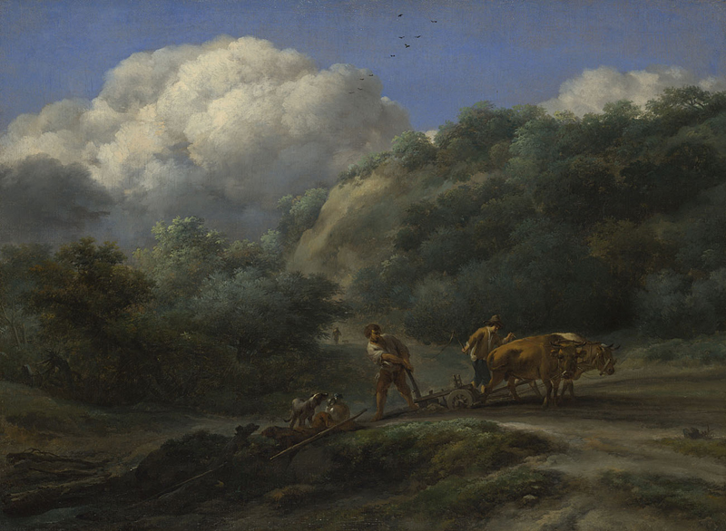 File:Nicolaes Berchem - A Man and a Youth ploughing with Oxen.jpg