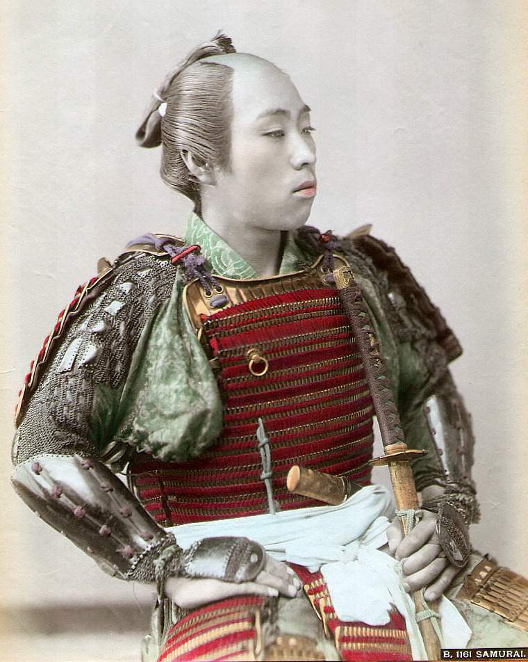 File:Samurai hand colored c1890.jpg - Wikipedia