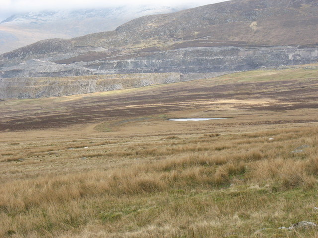 File:The shrunken remains of the Llyn Mynydd reservoir - geograph.org.uk - 752209.jpg