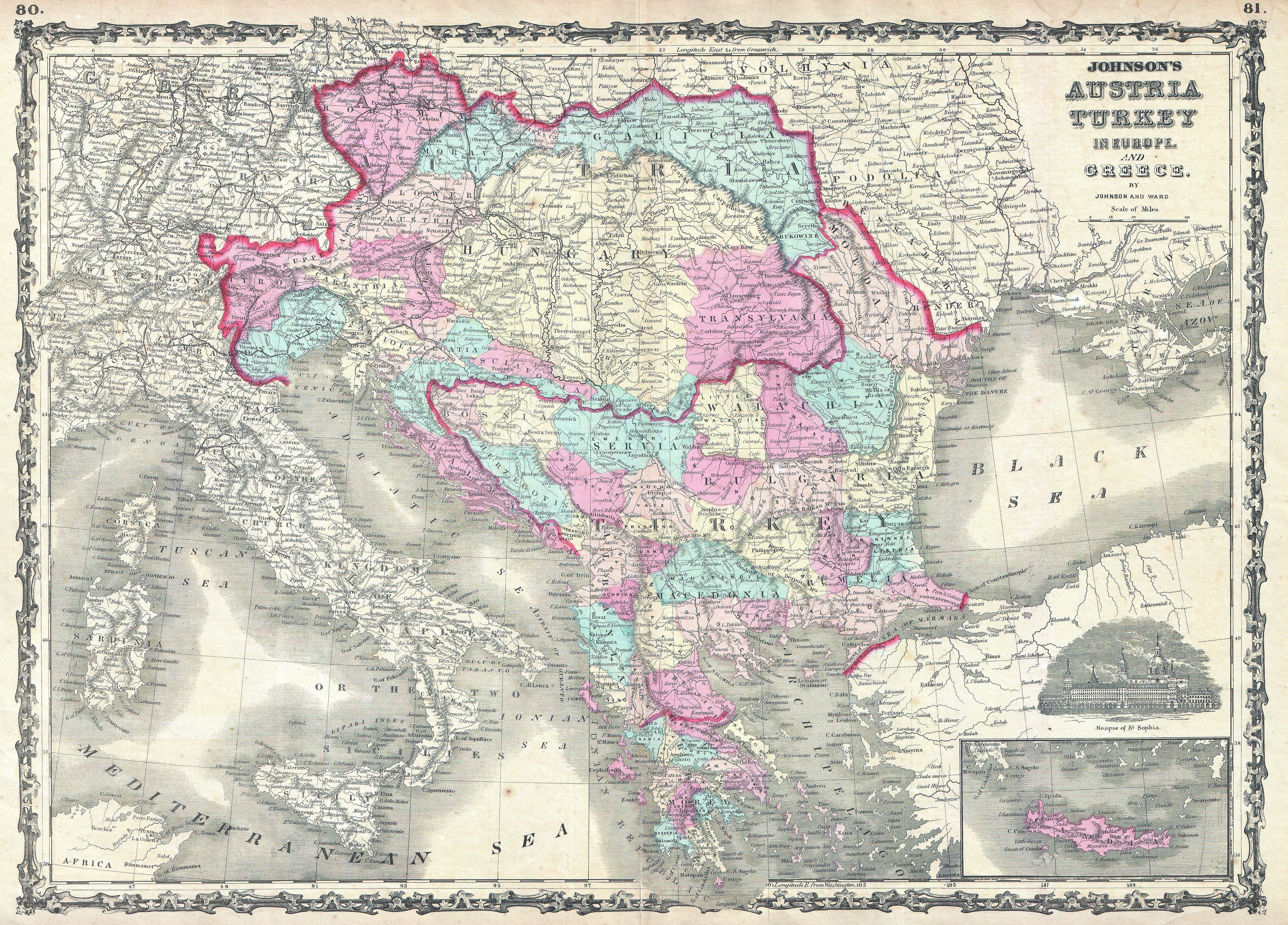 1863_Johnson_Map_of_Austria,_Hungary,_Turkey,_Italy_and_Greece_ _Geographicus_ _AustriaTurkey johnson 1862