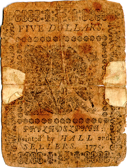 File:Continental Currency $5 banknote reverse (November 29, 1775).jpg