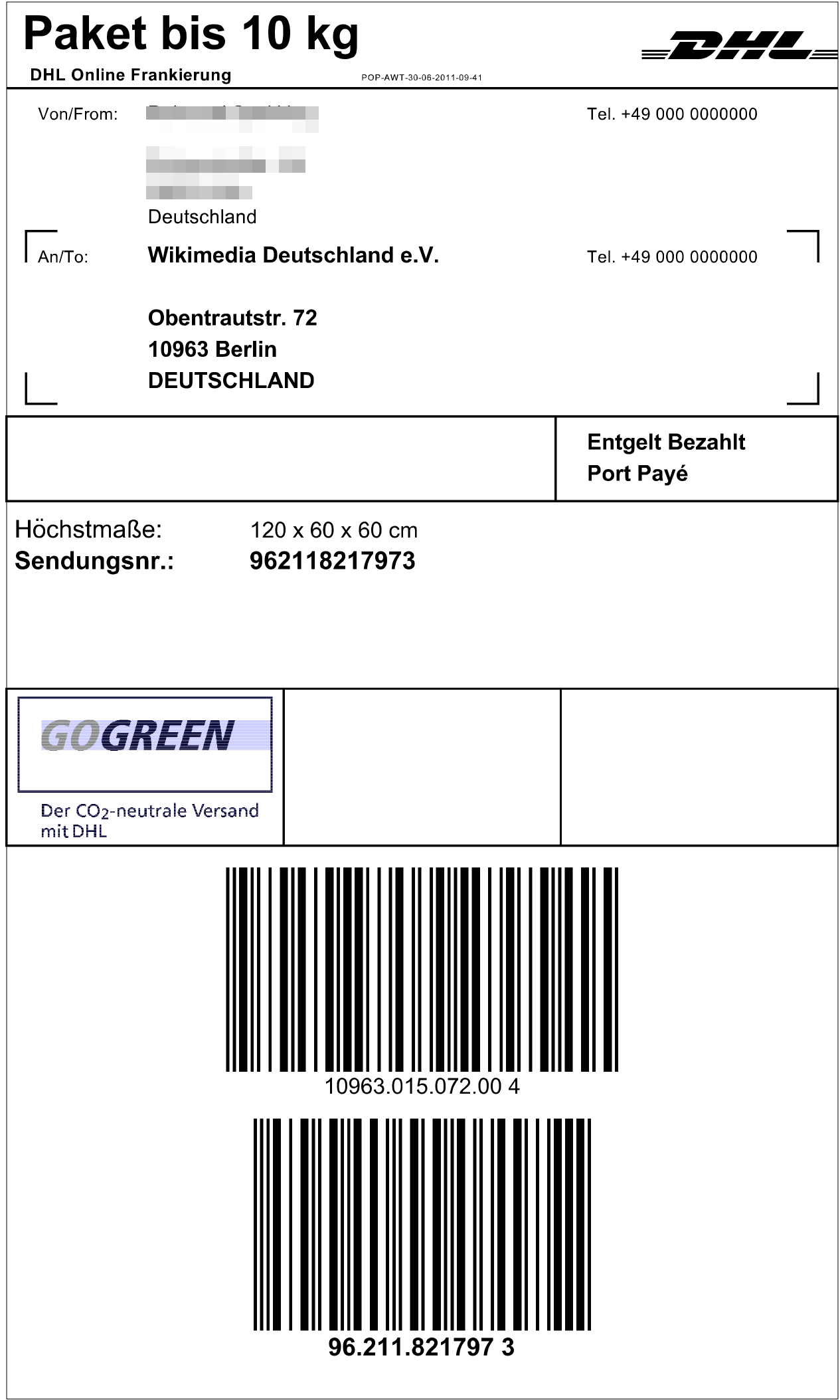 File Dhl Online Frankierung Paket Bis 10 Kg Png Wikimedia Commons