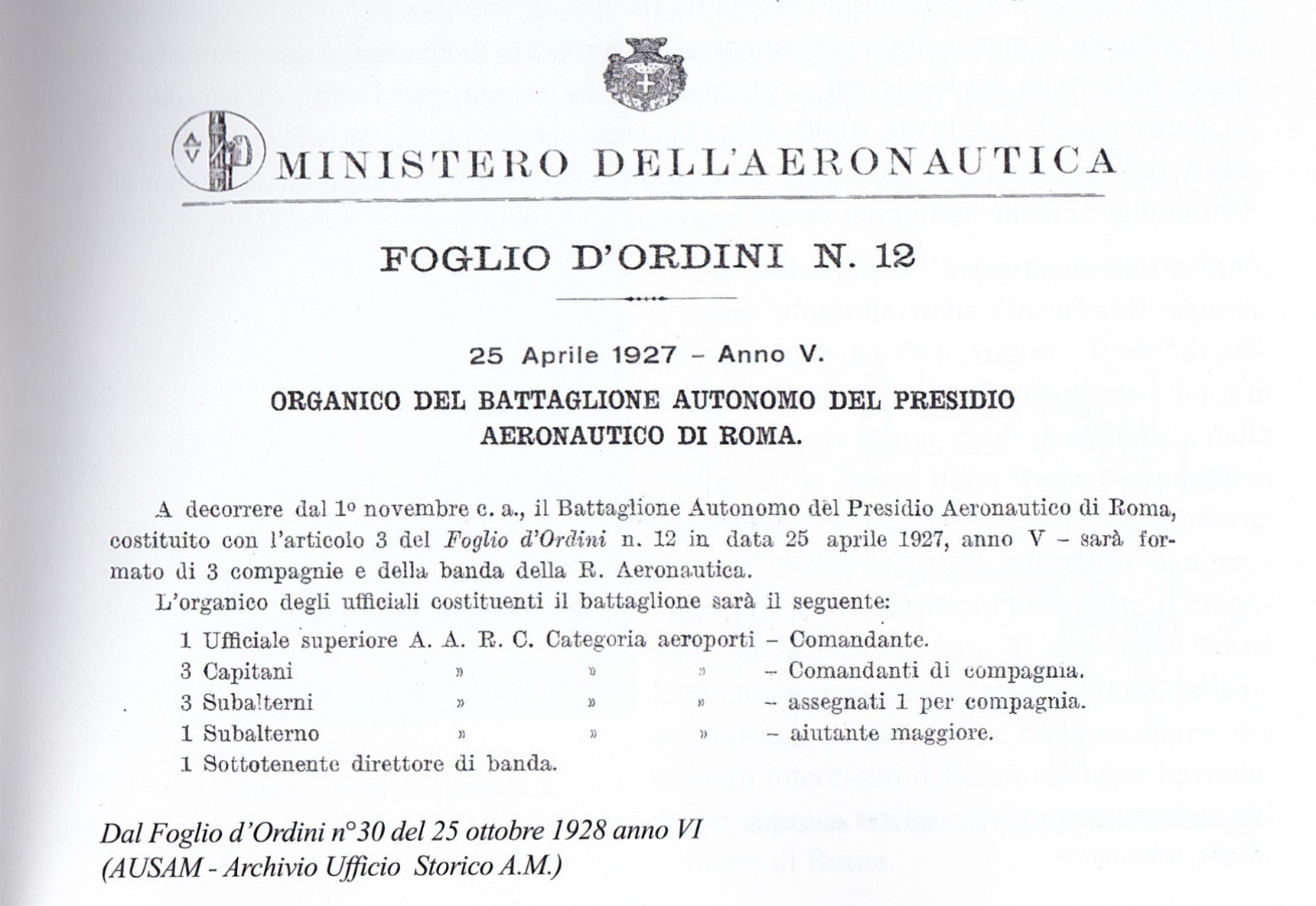 File Foglio d Ordini n. 12 del 25 aprile 1927.jpg Wikimedia Commons