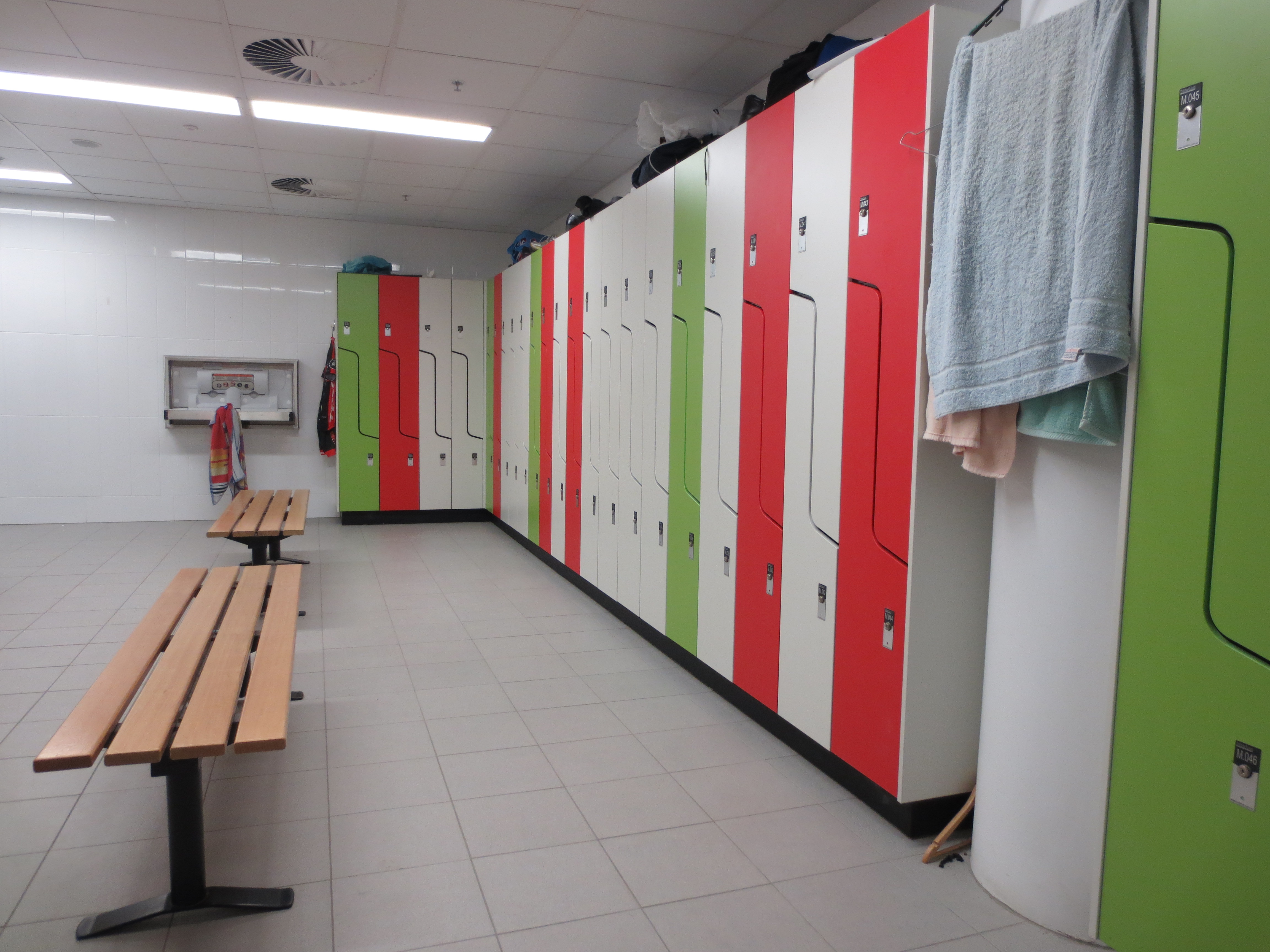 Lockers In Modern Change Room.JPG