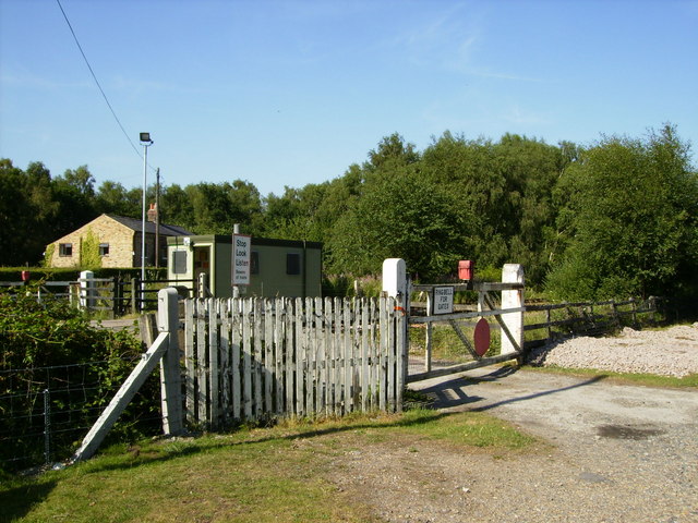 Manually operated level Crossing on Strensall Common - geograph.org.uk - 208274