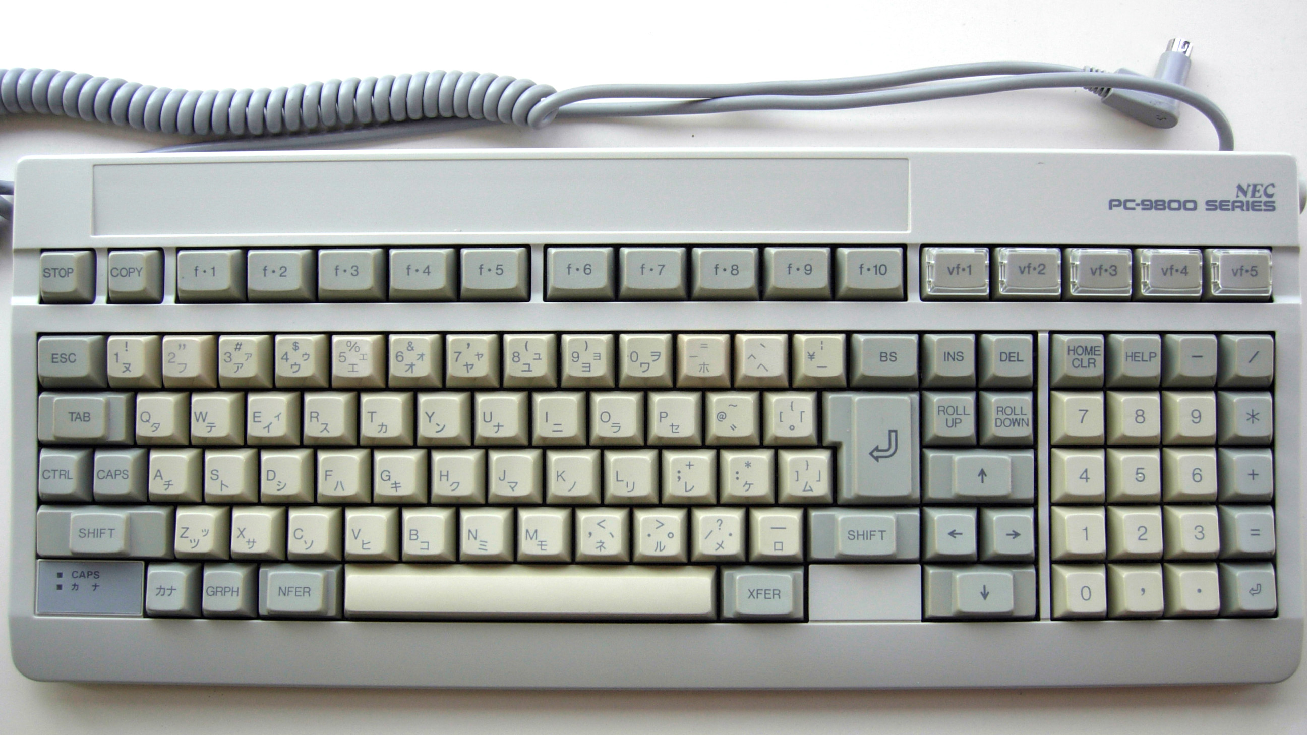 File:NEC PC-9800 series keyboard.jpg - Wikimedia Commons