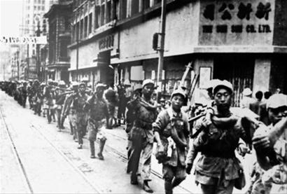 File:PLA Troops entered to Nanjing Road, Shanghai.jpg