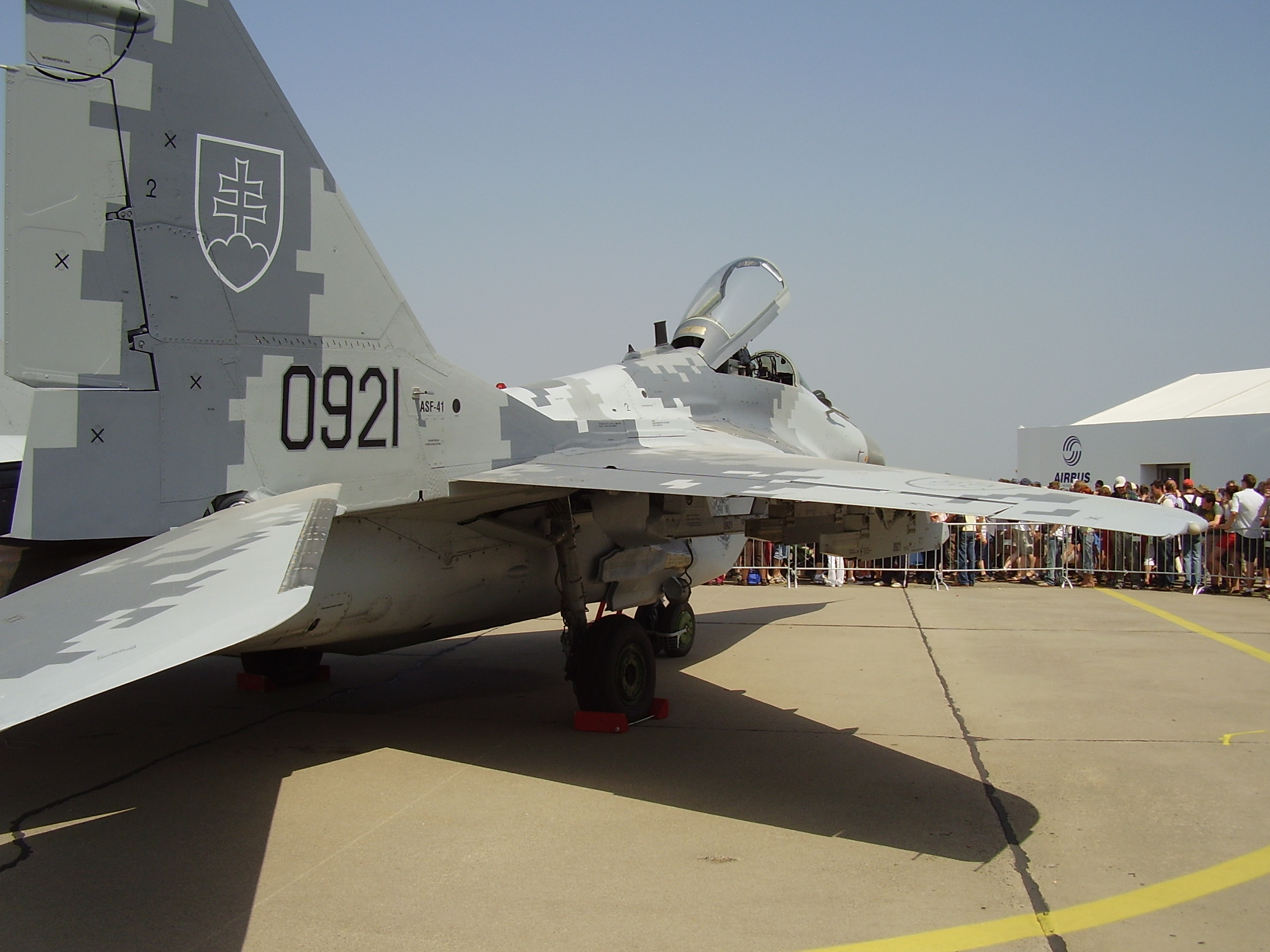 Slovak Air Force Mikoyan-Gurevich MiG-29AS (0921) - ILA 2008 PD 379.jpg