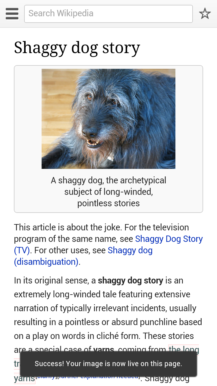 The Original Shaggy Dog Joke