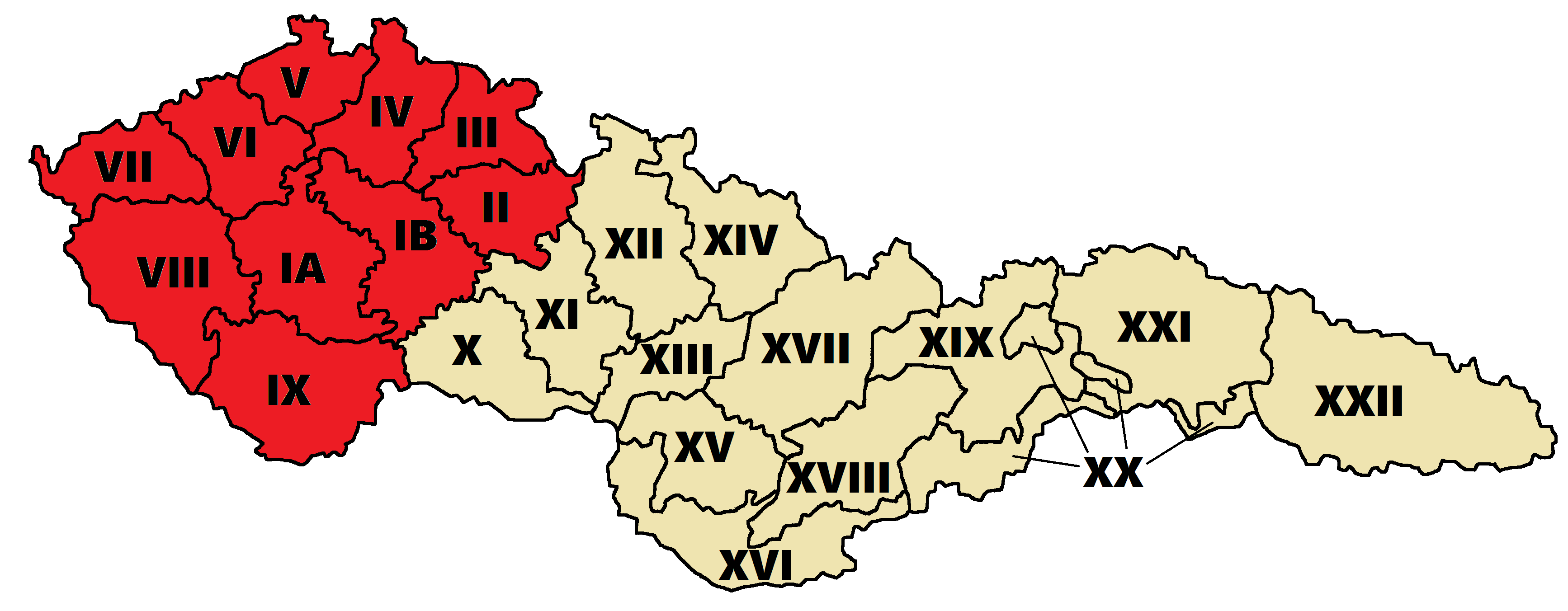 Чехословакия на карте. Деление Чехословакии. Административное деление Чехословакии. Административно территориальное деление Чехословакии.