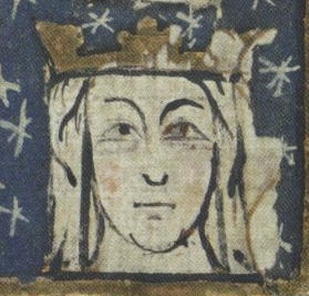 A 13th century painting of Queen Eleanor of Castile