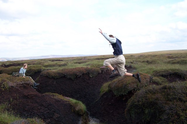 File:Hagg jumping, top of Ravens Clough - geograph.org.uk - 224285.jpg