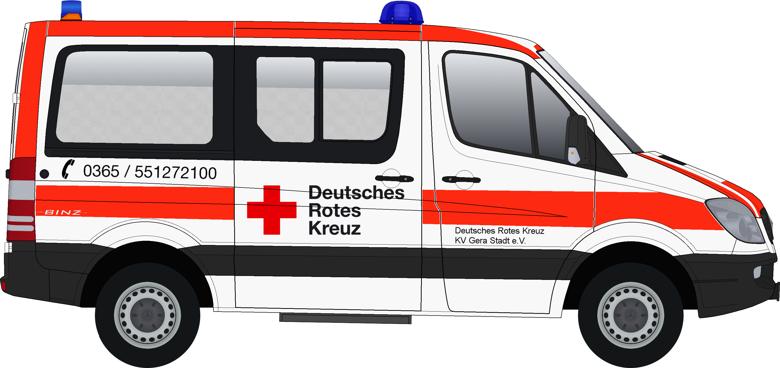 RTW Rettungsdienst Krankenwagen Einsatz Alarm KTW' Sticker