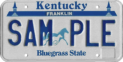 Kentucky State Cheetah License Plate