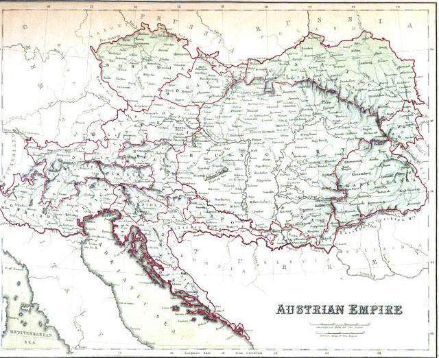 austrian empire map